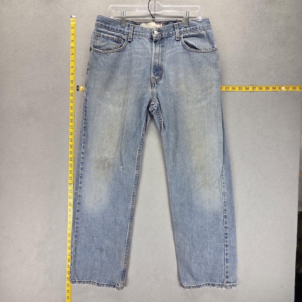 Vintage Levis 559 Jeans Mens 33x30 Blue Light Wash‎ Relaxed Straight Zip Fly
